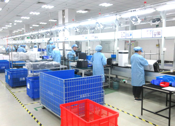 assembly production line of airdog air purifiers
